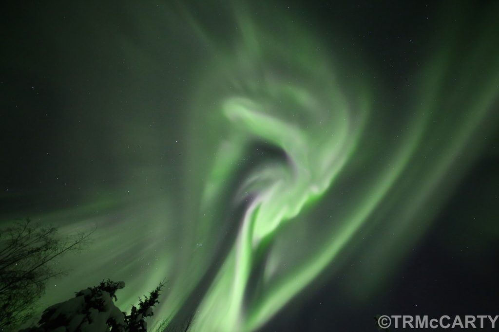 Fotografía de auroras boreales desde Alaska