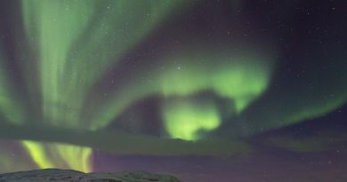 Auroras boreales desde el norte de Suecia