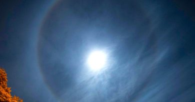Halo lunar desde Kingston, Minnesota (EE. UU.)