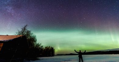 Auroras boreales desde Jämtland, Suecia