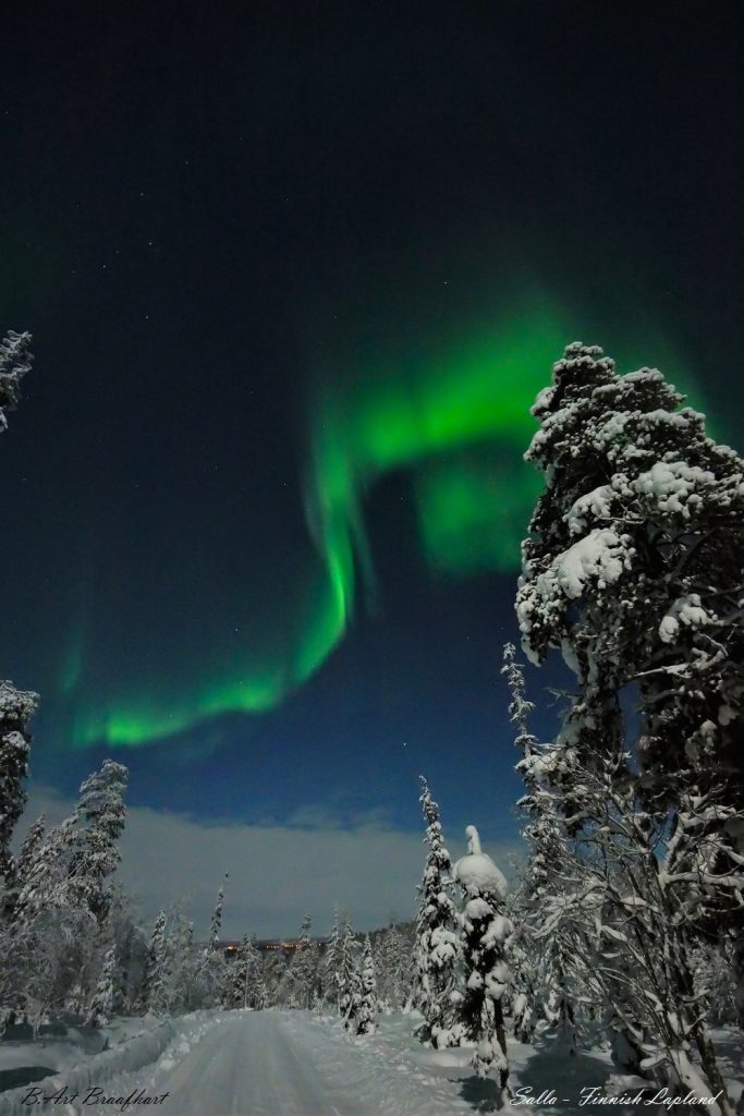 Auroras boreales desde Salla, Finlandia