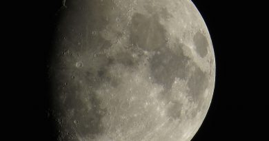 Imagen de la Luna tomada desde North Wiltshire, Inglaterra