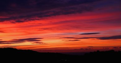 El amanecer desde Arenys de Munt, Barcelona