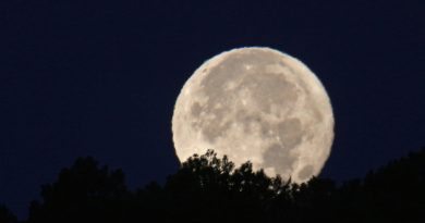 La Luna desde Arenys de Munt, Barcelona