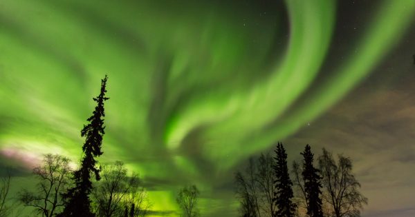 Auroras boreales desde Alaska (12-diciembre-2017)