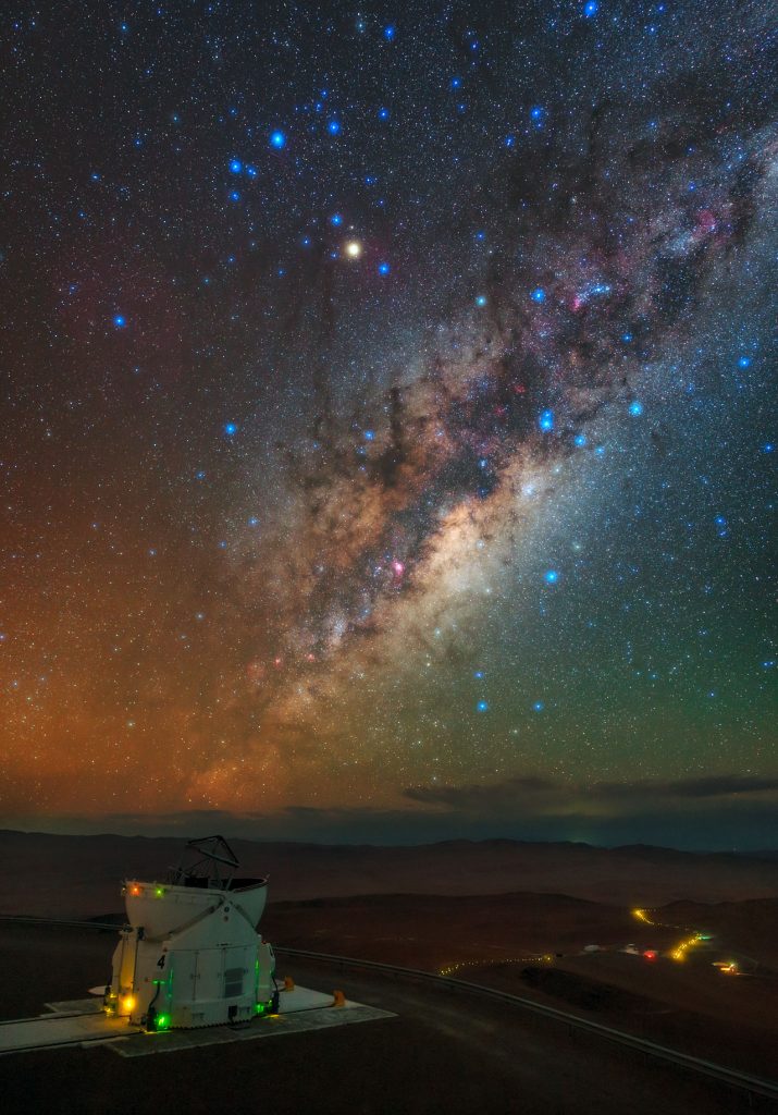 La Vía Láctea desde el Observatorio Paranal (Chile)