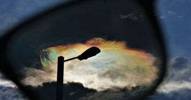 Nubes iridiscentes desde Australia