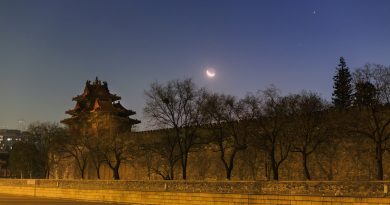 La Luna sobre la Ciudad Prohibida (Pekín, China)
