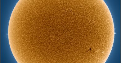 Foto del Sol tomada el 20 de enero de 2018