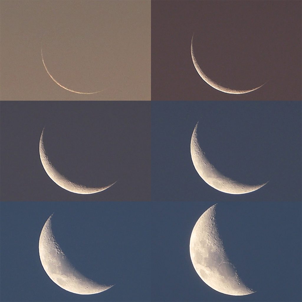 Imágenes de la Luna desde Mutare, Zimbabue