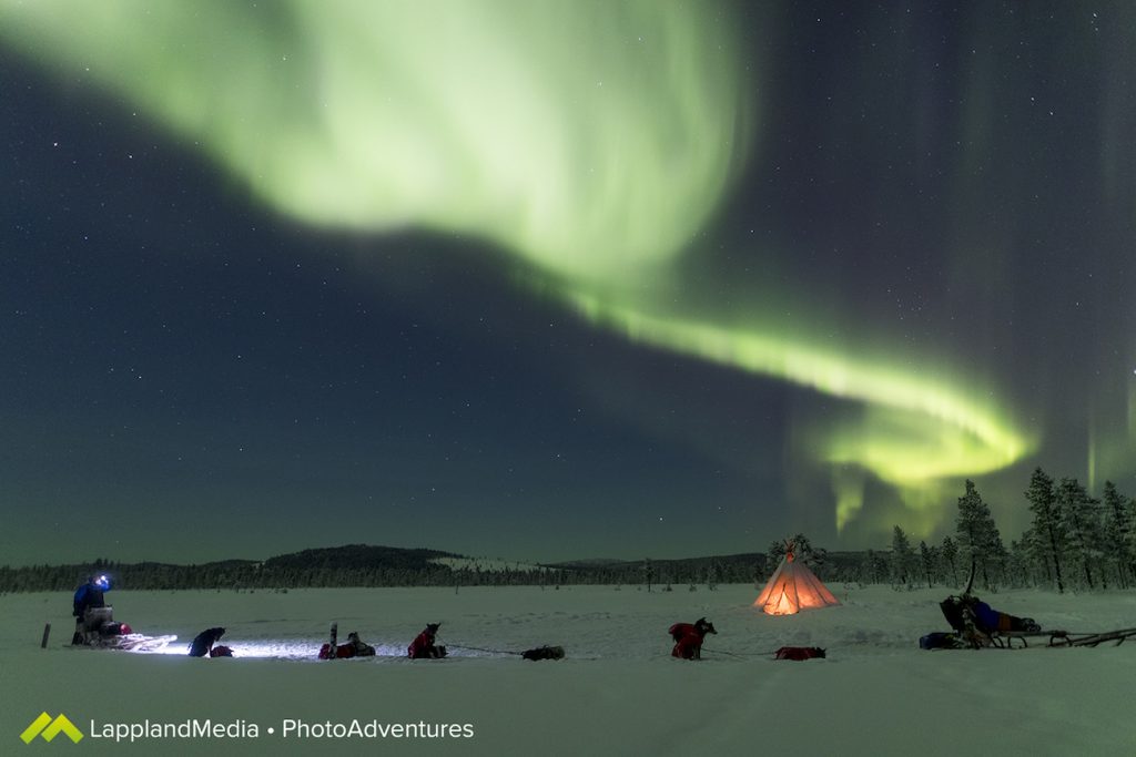 Auroras boreales desde Kiruna, Suecia