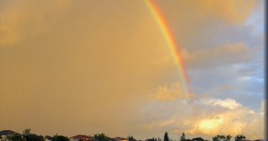 Fotografía de un arcoíris tomada en Queensland, Australia