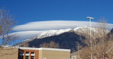 Nubes lenticulares fotografiadas en Utah, Estados Unidos