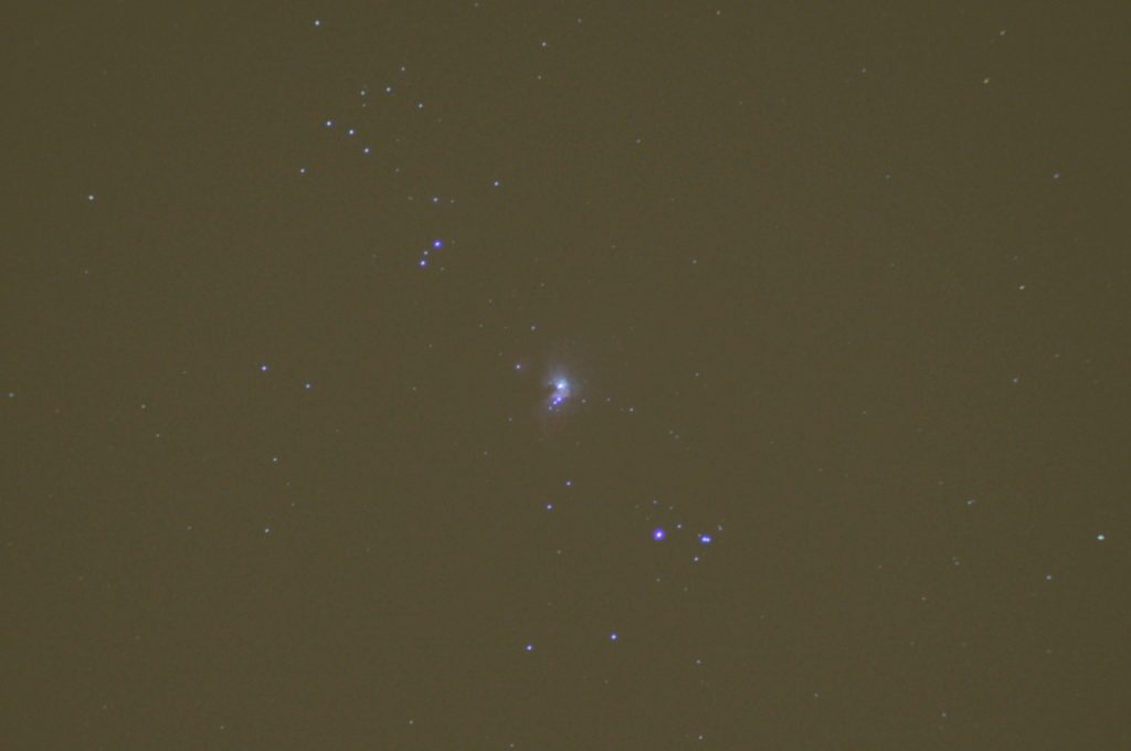 La Nebulosa de Orión captada desde el sur de Florida, EE. UU.