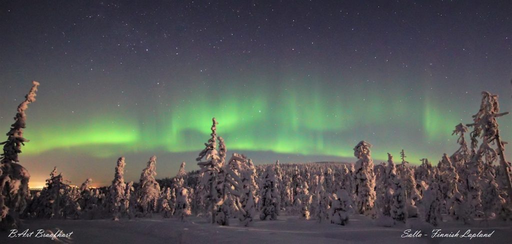 Auroras boreales fotografiadas en la Laponia finlandesa