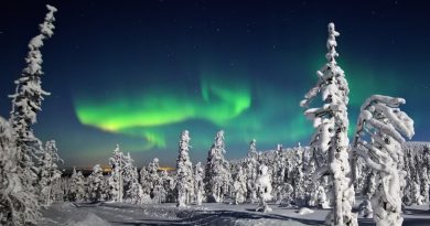 Auroras boreales captadas en la Laponia finlandesa