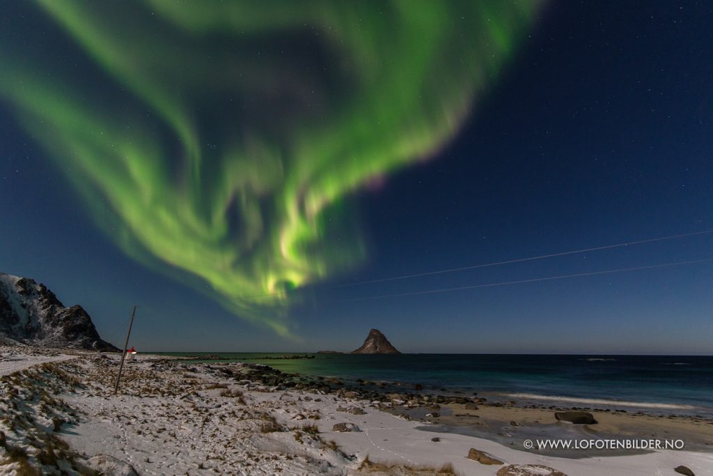 Auroras boreales desde Vesterålen, Noruega