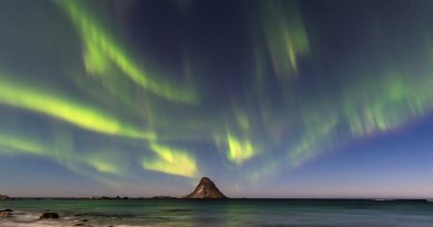 Auroras boreales fotografiadas en Vesterålen, Noruega