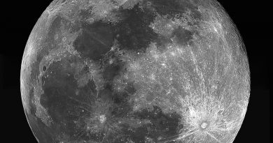 La Luna fotografiada el 31 de enero de 2018