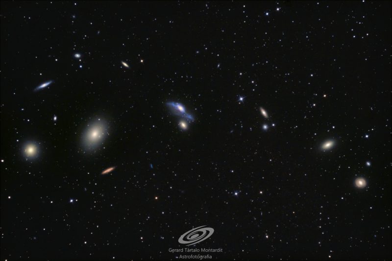 Imagen de las galaxias de la Cadena de Markarian