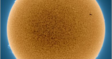 Imagen del Sol tomada el 17 de marzo de 2018