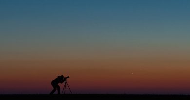 Venus y Mercurio fotografiados desde Szubin, Polonia