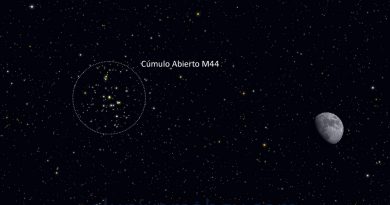 La conjunción de la Luna y el Cúmulo M44 será visible esta noche