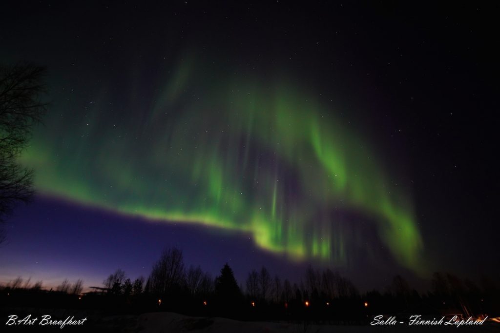 Auroras boreales captadas desde la Laponia finlandesa