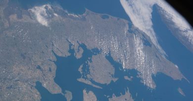 Dinamarca y el norte de Alemania desde la Estación Espacial Internacional