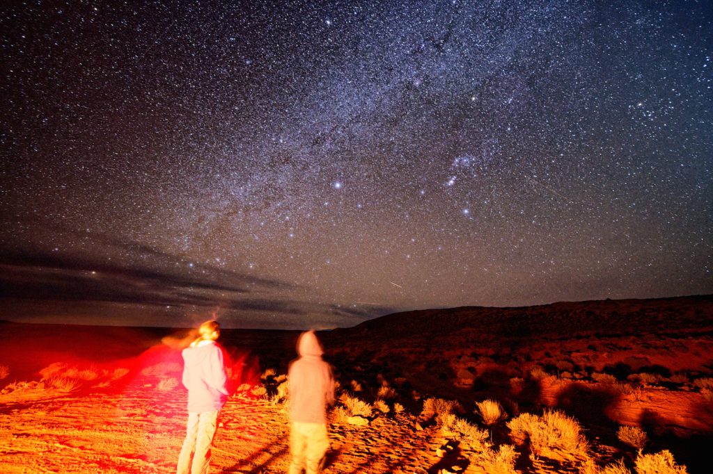 La Vía Láctea, Sirius y la constelación de Orión desde Utah, EE. UU.