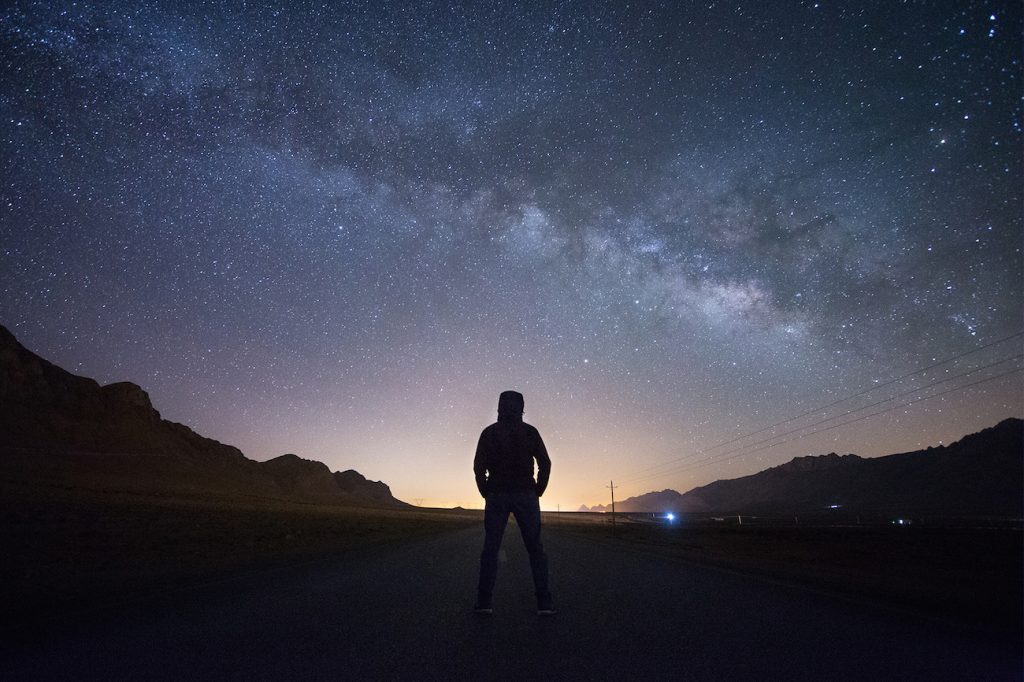 La Vía Láctea fotografiada desde Isfahán, Irán