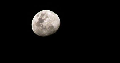 La Luna gibosa creciente captada desde Venezuela