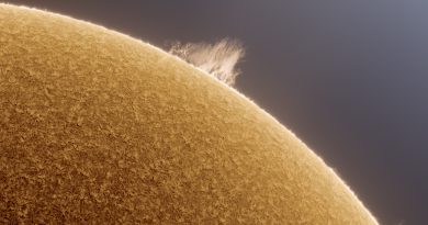 Imagen de una prominencia solar tomada el 29 de mayo de 2018