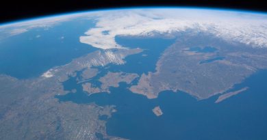 El norte de Alemania, Dinamarca y el sur de Suecia desde la ISS