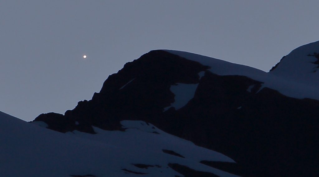 Venus fotografiado desde Vétroz, Suiza