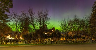 Auroras boreales fotografiadas en Montana, Estados Unidos