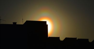 Foto de una corona solar tomada desde Polonia