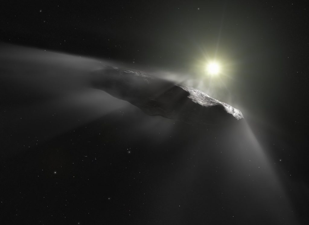 Astrónomos detectan un aumento en la velocidad del objeto interestelar `Oumuamua