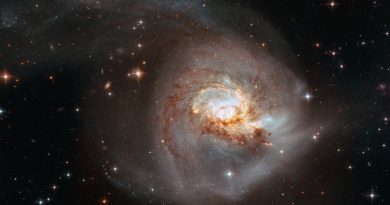 El Hubble observa las consecuencias de una violenta colisión galáctica