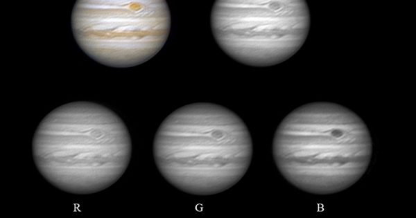 Imágenes de Júpiter tomadas el 9 de junio de 2018