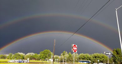 Arcoíris doble fotografiado desde Colorado, Estados Unidos