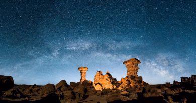 La Vía Láctea fotografiada desde Bluff, Utah