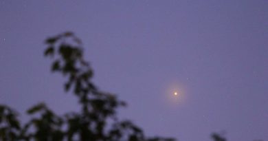 Marte fotografiado desde Ohio, Estados Unidos