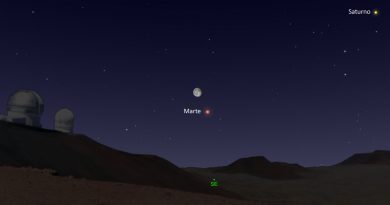 La conjunción de la Luna y Marte será visible esta noche