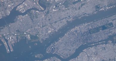 Manhattan, Nueva York, fotografiada desde la ISS
