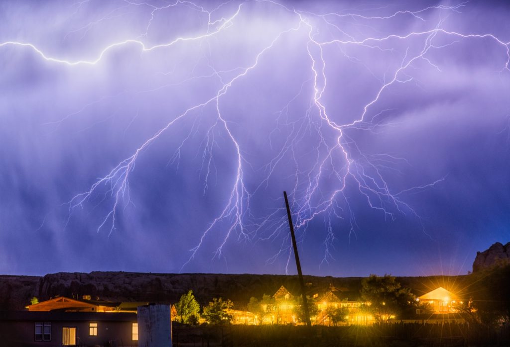 Tormenta eléctrica fotografiada en Utah, Estados Unidos