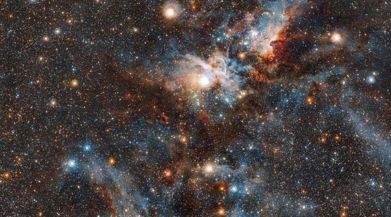El VLT obtiene imágenes en luz infrarroja de la Nebulosa Carina