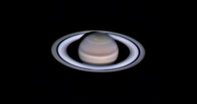 Imagen de Saturno tomada el 25 de agosto de 2018