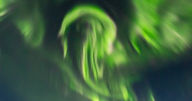Auroras boreales fotografiadas desde Fairbanks, Alaska