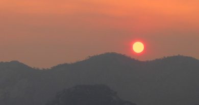 La puesta de Sol fotografiada desde Zimbabue